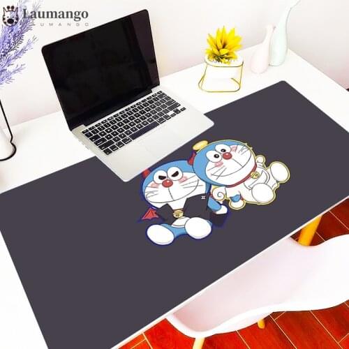 Mouse pad Doraemon 900x400 Anime Gaming Accessories XL Large Mousepad Gamer Office PC Computer Keyboard Desk Mat Cute LOL Carpet