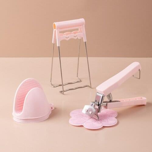 Kitchen Anti-scalding Combination Set Stainless Steel Anti-scalding Clip Anti-scalding Pliers Anti-scalding Gloves Kitchen Tools
