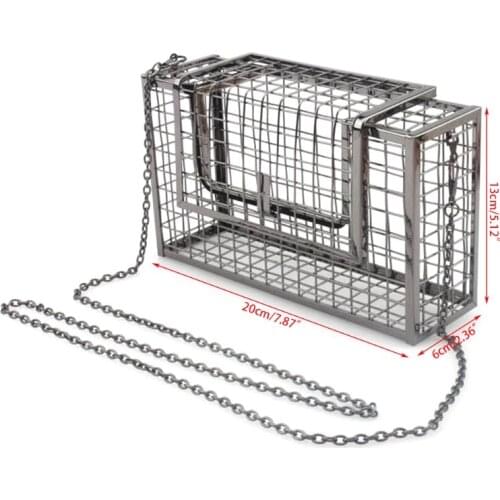 Metal Hollow Womens Evening Bag Shoulder Crossbody Bags Clutch Cage Handbag