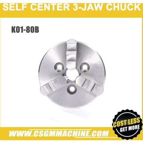 K01-80B Mini 3-Jaw Chuck/80mm self-centering Chuck/mini Lathe chuck