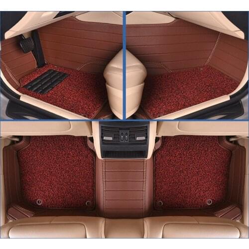 Myfmat custom foot leather car floor mats rugs set special for CITROEN Elysee Picasso Quatre C-Triomphe C2 C3-XR C4L breathable