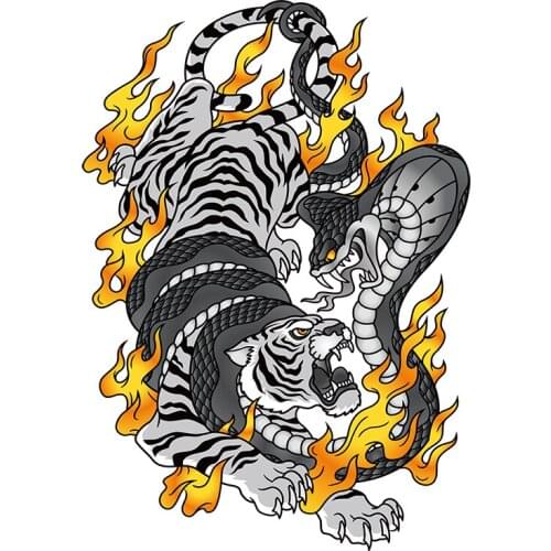 Three Ratels QC539 Personalized animal stickers TIGER for Auto Moto Vinyle Stickers Race Huile Car Accessories wall sticker art