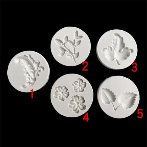 Rose Leaves Maple Silicone Mold Epoxy Resin Candy Polymer Clay Fondant Mold Cake Decorationg Tool Flower GumPaste Mould