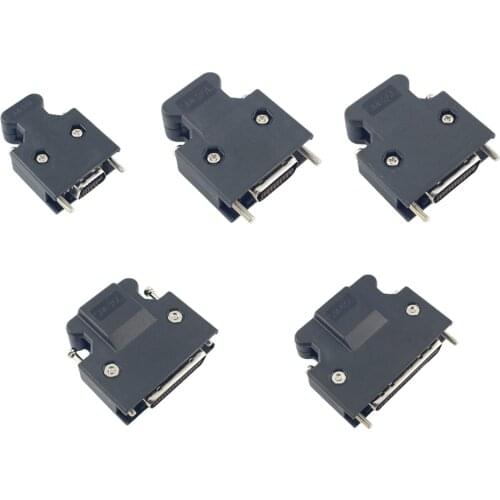 1pcs SCSI 14 20 26 36 50 Pin MDR Male CN Wire Mount Plug Drive Connector For Cable 14P 20P 26P 36P 50P SM-14L/20L/26P/36L/50L