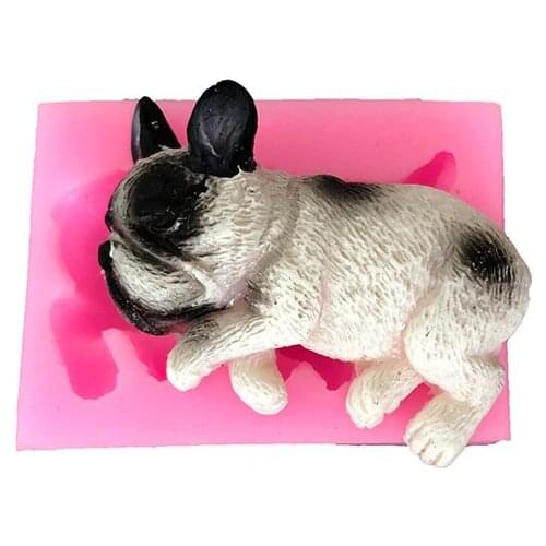 Silicone Fondant Mold Shar Pei Shape Non-Stick Cake Mold Muffin Bakeware Decoration Baking Accessories