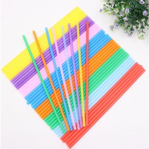 Foldable Portable Multifunctional Flat Mouth Stirring Straws DIY Materials for Daily Life