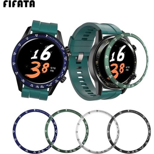 FIFATA For Huami Amazfit GTR 47MM Smart Watch Metal Stainless Steel Watch Bazel Ring Speed Scale Anti Bump Watch Bazel Case