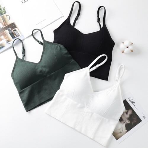 Sports Underwear U-shaped Elastic Bra Tube Top Women Bralette Crop Top Candy Colors Soft Comfortable Fashion Ladies Street Tops