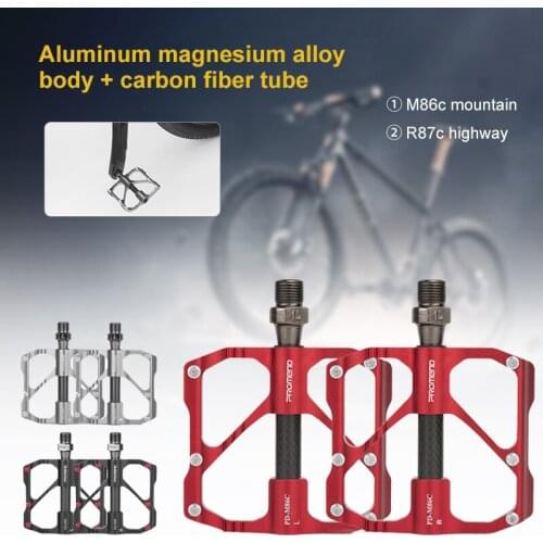 Ultralight Seal Bearings Bicycle Bike Pedals Carbon Fiber Bearing Pedal Wide Platform Pedales Bike Accessories