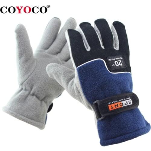 COYOCO Man Antifreeze Cycling Gloves Outdoor Sports Hiking Winter Bicycle Bike Windstopper Soft Warm Mountaineering Gloves