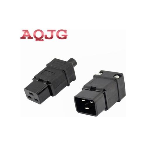1pcs IEC320-C20 SS-809 Power Cable Cord Connector C20 Male Receptacle PDU power wiring Detachable plug UPS plug