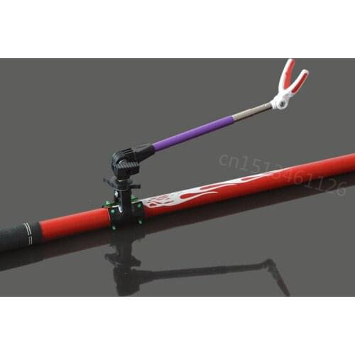 1 pcs Rotating Fishing Rods Holder Metal Stretch Rod Pole Bracket Holder fishing rod After hanging bracket Accessories