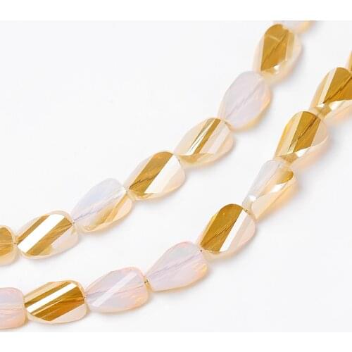 30pcs New Crystal Twist Shape Faceted Glass Beads for Jewelry Making Jewelry Diy