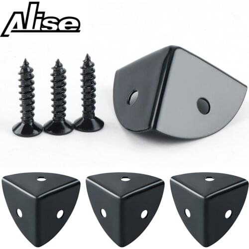8pcs Corner Angle Brace Protectors Furniture Metal Crafts Jewelry Box Corner Foot Wooden Case Corner Protector Decorative Corner