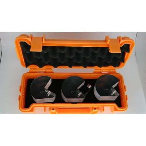 AWS Tru-Sonic Probe 0.625*0.625 inch + wedge 70 60 45 for Ultrasonic Flaw detecor