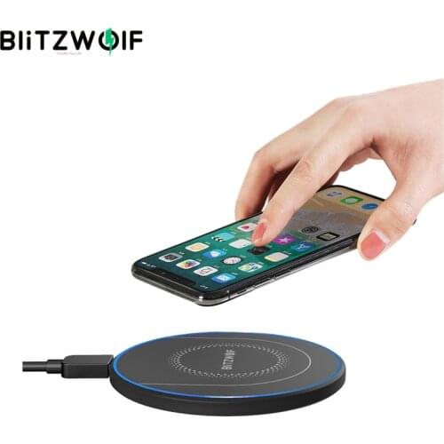 BlitzWolf BW-FWC7 Fast Wireless Charger 15W USB Qi Charging Pad for Mobile Phone