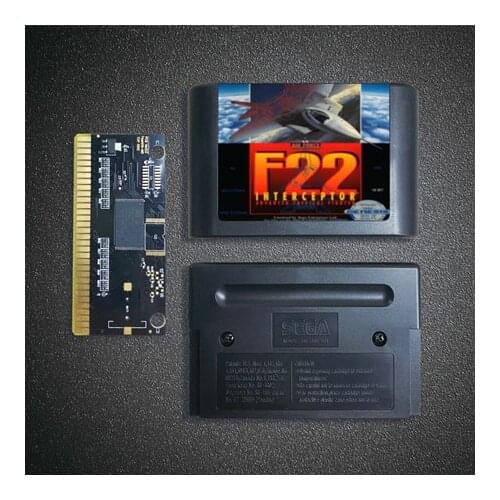 F22 Interceptor Advanced Tactical Fighter - 16 Bit MD Game Card for Sega Megadrive Genesis Video Game Console Cartridge