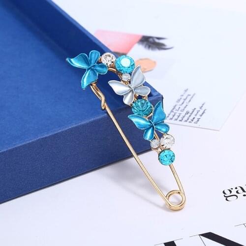 Sweet Candy Color Women Crystal Hair Clip Fashion Barrette Hairpins Hairgrip Hair Accessories Gold Metal Alloy Brooch Plant