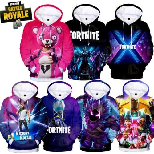 Fashion Fortnites Hoodies Kids 3D Hoodie Coat Boys Sweatshirts Pullovers Outerwear Hoodie Battle Royale Jacket Streetwear Hoody