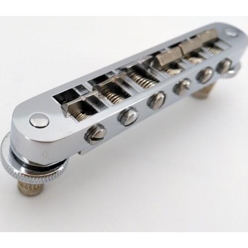Tune-O-Matic Guitar Bridge Nashville Type Chrome for Lespaul