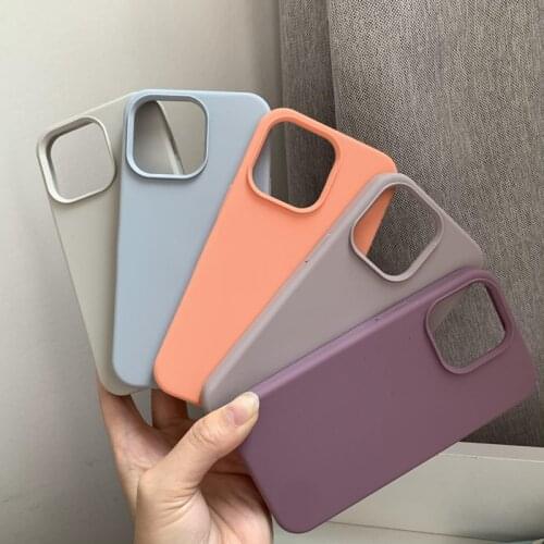 Genuine liquid silicone phone case for iphone 11 12 pro max soft bumper cover for iphone x xs xr 7 8 plus case