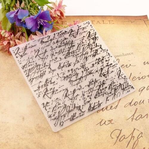 Lychee Life Letter Plastic Embossing Folders Stencils For Diy Scrapbooking Template Photo Album Paper Card Making