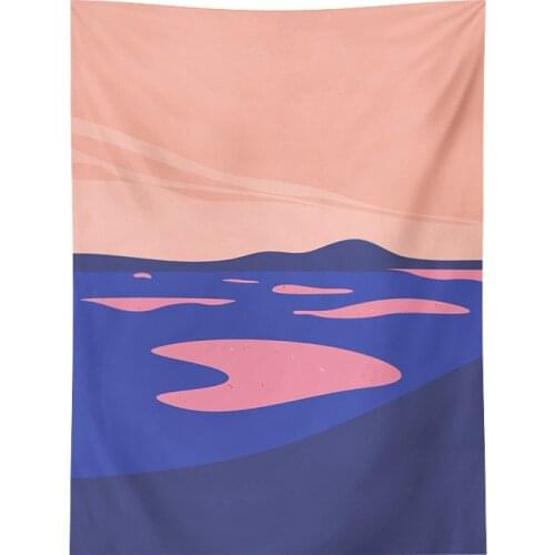 Psychedelic Blanket Tapestry Mountain Wall Hanging Tapestries Bohemian Bed Blanket Art Painting Home Decor Rectangle Tapestry