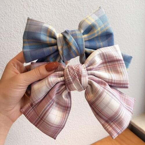 JK Cloth Big Bow Hairpin Korean Ins Net Red Headdress Japanese Girl Super Fairy Hair Hairpin