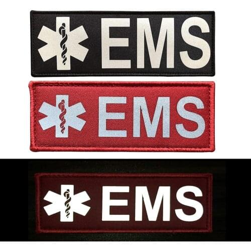 Reflective IR patch FIRST AID Medic EMT EMS Emergency Rescue patch badge Infrared ir armband Tactical Emblem military