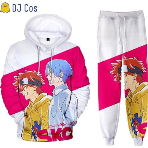 Reki Kyan SK8 the Infinity Anime Cosplay Hoodie with Pants Langa Hasegawa Miya Chinen Skateboard Hooded Sweater Sweatshirt Coat