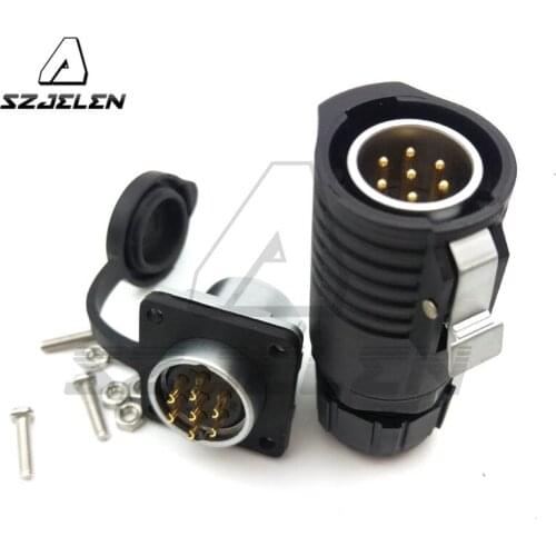 XHP20 series, 7pin waterproof connector,panel mount connector Plug and socket, Electrical industry connector