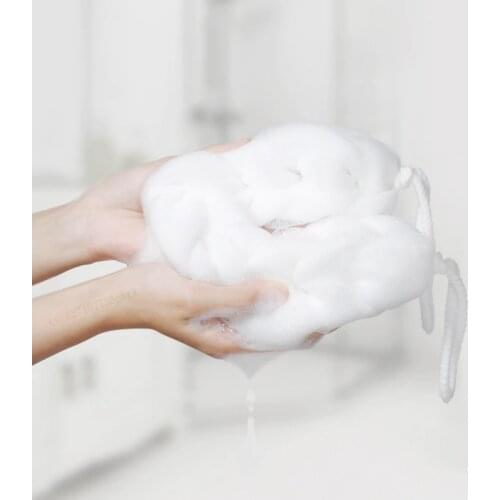 Youpin Qualitell Shower Cleaning Towel Bath Shower Sponge Elongated Bathing Tool Body Cleaning Bath Ball Mesh Foam