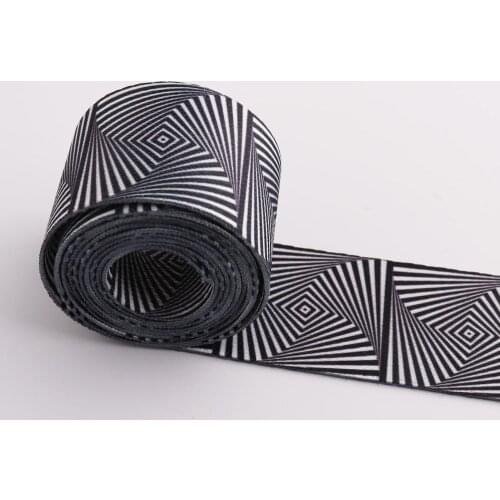Zebra Webbing 38mm(1.5") Nylon Sewing Belt Black Striped Webbing Ribbon Purse Leash Dog Collar Strap