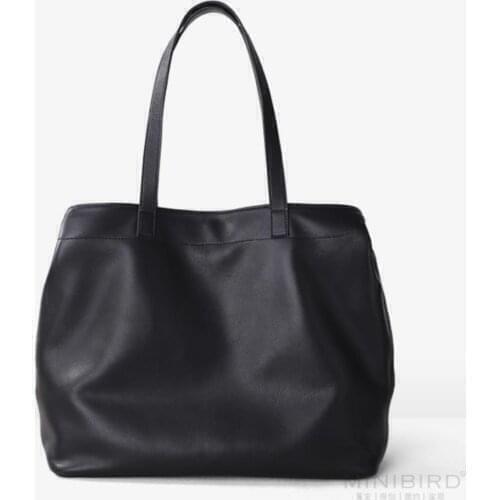 Bucket bag for women new 2019 head layer cowhide retro wide band bucket bag for women large capacity crossbody bag for women