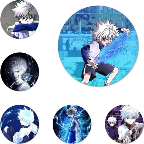 58mm Hunter X Hunter Killua Zoldyck Icons Pins Badge Decoration Brooches Metal Badges For Backpack Decoration