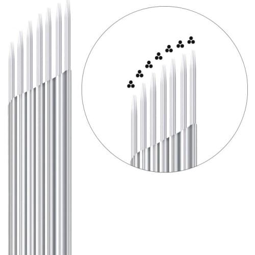 Microblading 10PCS MultiFunction Special Shape Double Row Needle Eyebrow Makeup Manual Tattoo Blade For Permanent Embroidery Pen