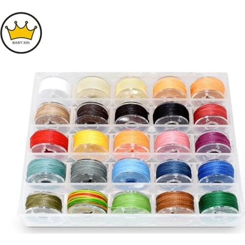 25color/Box 0.45mm 0.5mm 0.65mm Waxed Polyester Cord Beading Cord Waxed String Wax Cord for DIY Jewelry Making & leather Bag