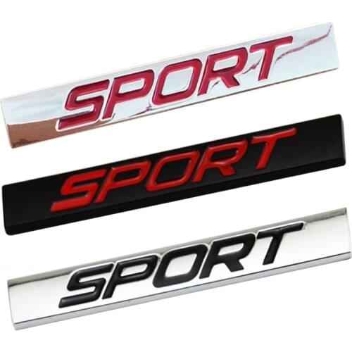 Car Sticker 3D Plastic Chrome Logo SPORT Emblem Badge Door Decal For HONDA Car Styling Auto Accessories