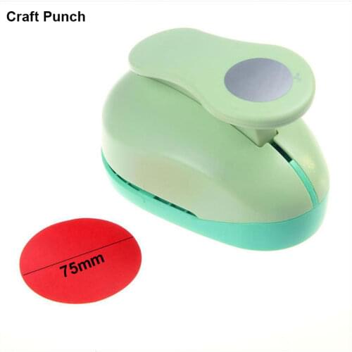75mm Round DIY Paper Craft Hole Punch Shape For Paper Crafting Card Making Scrapbooking Decoration Teacher Officer