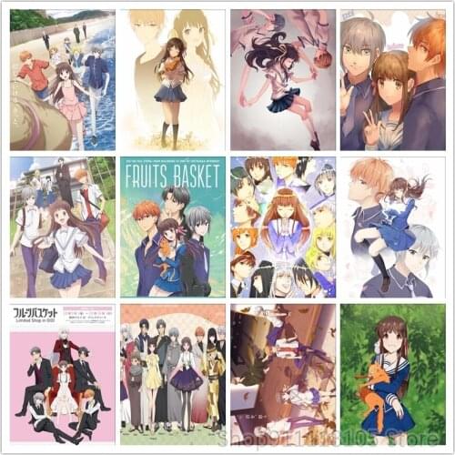 Embroidery Diamond Picture Fruits Basket Home Decor Painting Full Round Drill Classical Anime Cross Stitch Handmade Wall Sticker