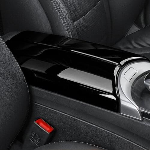 Car Center Console Stowing Tidying Armrest Box Panel Decoration Stickers For Mercedes Benz C Class W205 GLC X253 Interior Decals