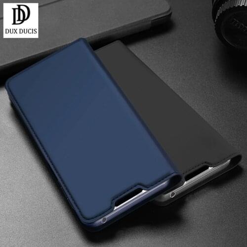 For OPPO Reno 4 Pro 4G Case Dux Ducis Magnetic Leather Soft Tpu Flip Wallet Stand Phone Cover Case with Card Slots