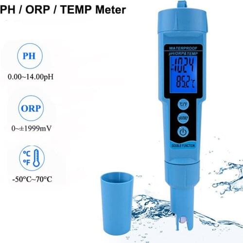 PH-689 Multi-Parameter PH ORP TEMP Meter Digital Pen Type PH ORP Tester Drink Water Quality Monitor for Aquarium Swimming Pool