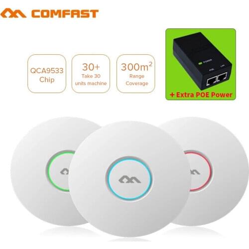 COMFAST CF-E320NV2 300Mbps Ceiling AP 802.11b/g/n wireless AP wifi coverage router 16 Flash WiFi Access Point add 48V POE power