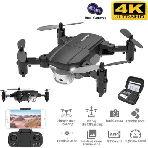 F87 Mini Drone with Camera 4K HD Height Hold One Key Return 720P RC Quadcopter Dron Toys Gift for Beginner