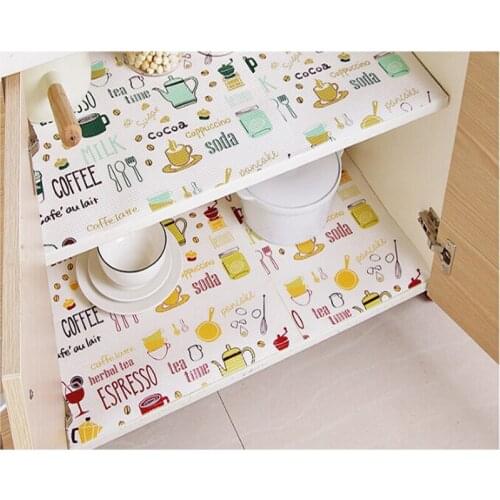 Hot Kitchen Stickers Cartoon Can Cut Cabinets Pad Paper Drawer Thick Waterproof Moisture Home Wardrobe Pad Shoes Cabinet Mat