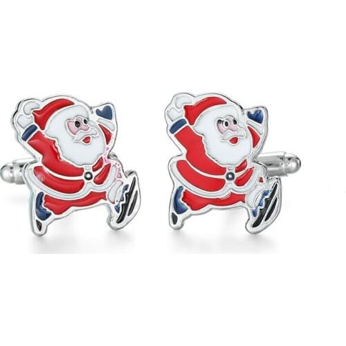KC-952 High quality mens shirts Cufflinks Santa Claus Cufflinks Christmas gift design