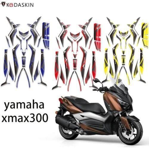Kodaskin 2D Printing Motorcycle Sticker Tank Cap Pad Motor Decoration Sticker Full Set For XMAX300 X-MAX300 xmax 300