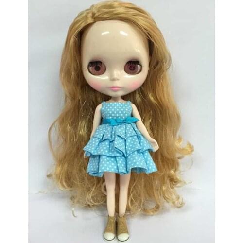 Nude blyth Doll,blond hair Factory doll ,Fashion doll Suitable For DIY Change BJD Toy For Girls