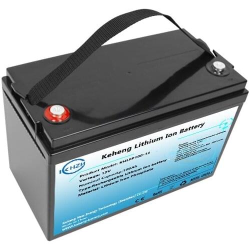 LiFePO4 battery 12v100ah rechargable deep cycle life for energy storage marine Lithium Iron Phosphate battery packs